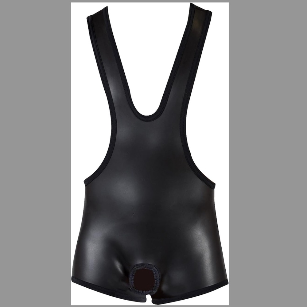 Neoprene Wrestling Singlet (X-rated) Crotch-less. Size L.   Brand: 665 leather